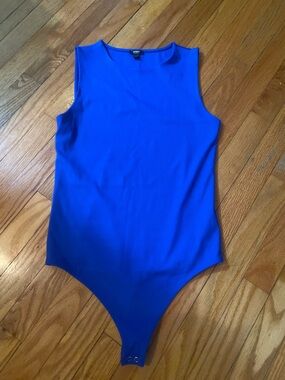 Express Sleeveless One-Piece Bodysuit - Royal Blue